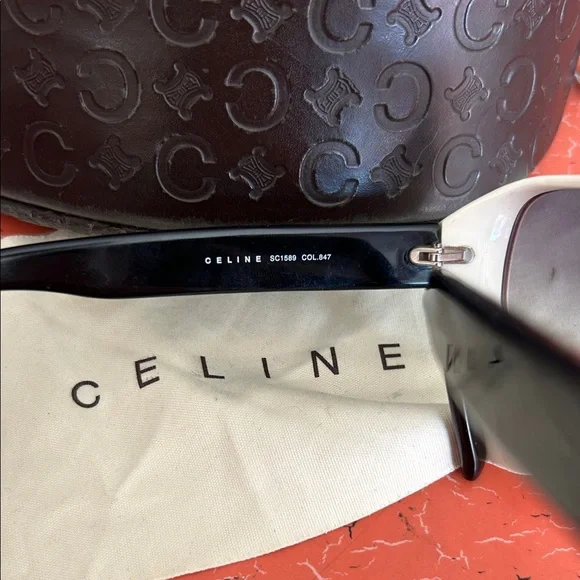 Celine White Sunglasses - Picture 3 of 4